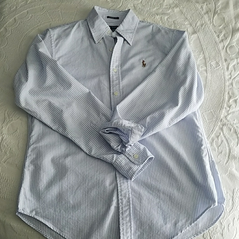 Polo striped button down shirt